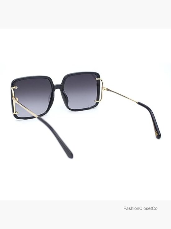 Classic Womens Butterfly Rectangle Oversize Fashion Sunglasses main image 5